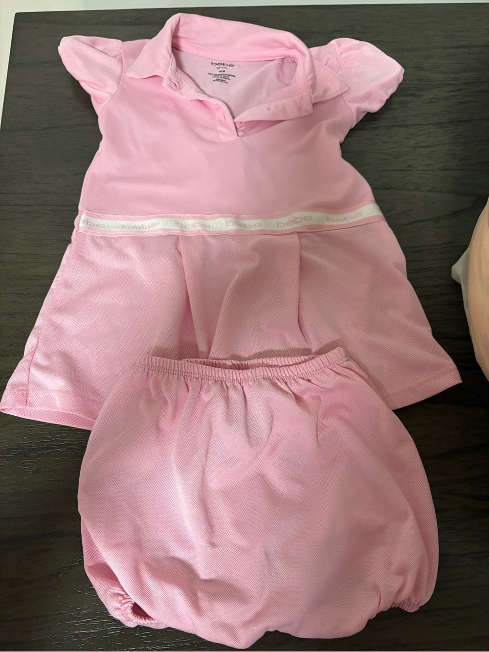 bebe Light Pink Polo Dress with Matching Bloomers